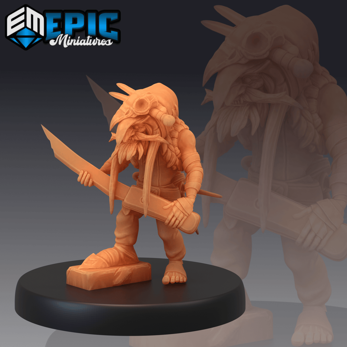 Goblin redcap Pirates Miniature | A - Tabletop RPG & D&D miniature. Perfect for wargaming & collectors