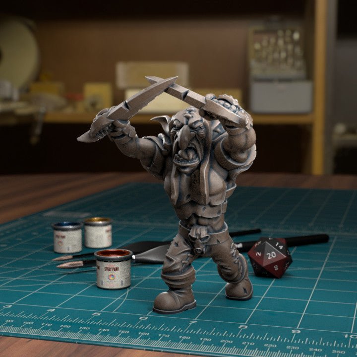 Goblin Raiders Miniature | C - Tabletop RPG & D&D miniature. Perfect for wargaming & collectors
