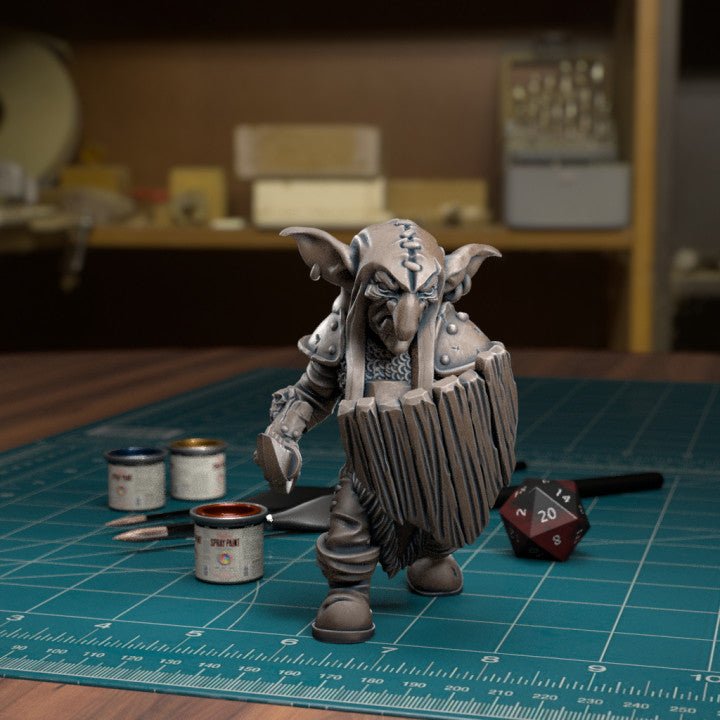 Goblin Raiders Miniature | D - Tabletop RPG & D&D miniature. Perfect for wargaming & collectors