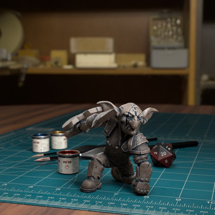 Goblin Raiders Miniature | L - Tabletop RPG & D&D miniature. Perfect for wargaming & collectors