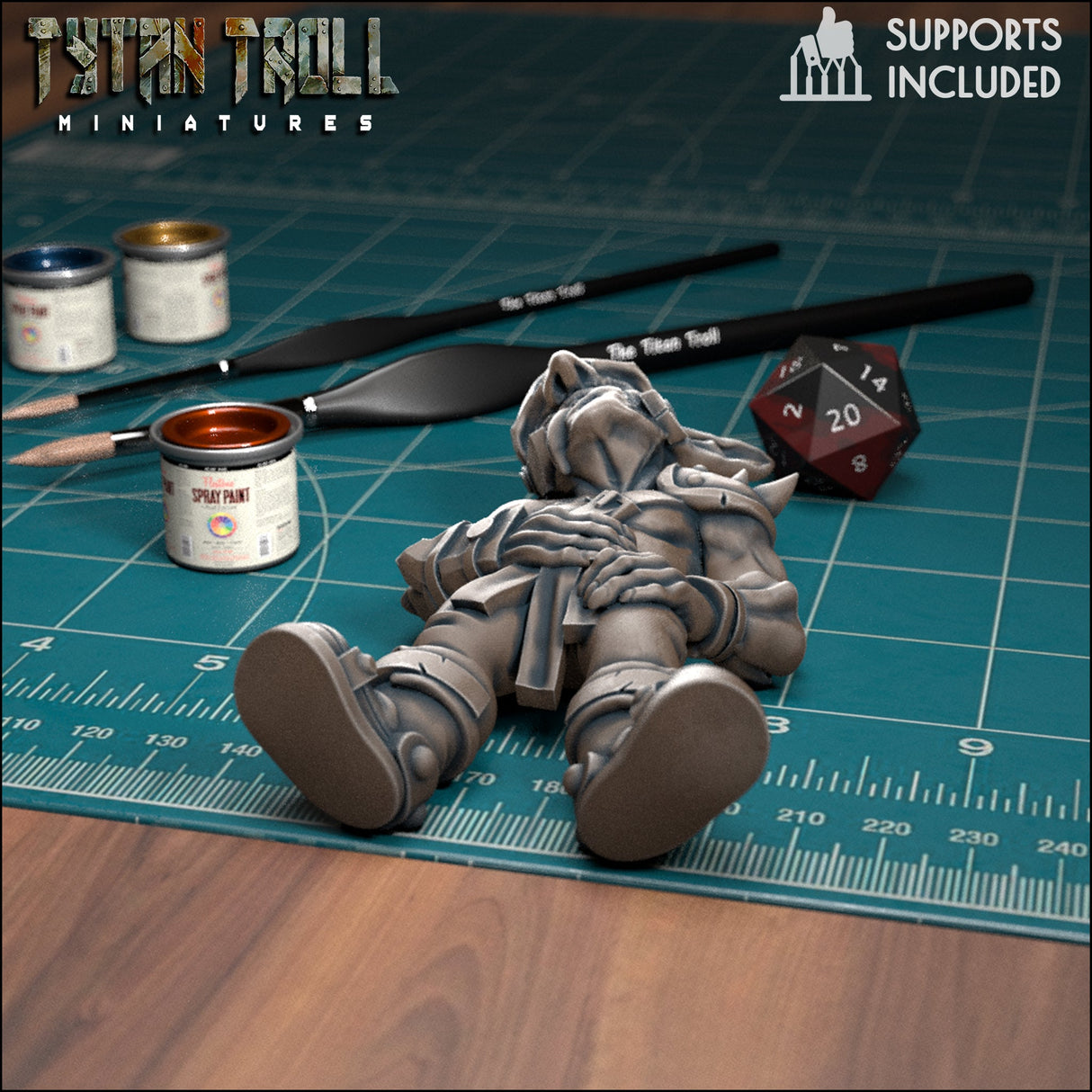 Goblin Spearmen Miniature | A - Tabletop RPG & D&D miniature. Perfect for wargaming & collectors