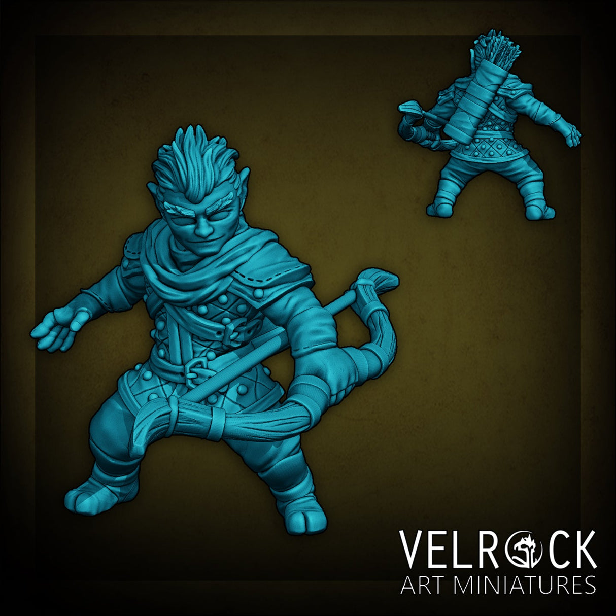 Gothic Adventure Hero Player Miniature | E - Tabletop RPG & D&D miniature. Perfect for wargaming & collectors