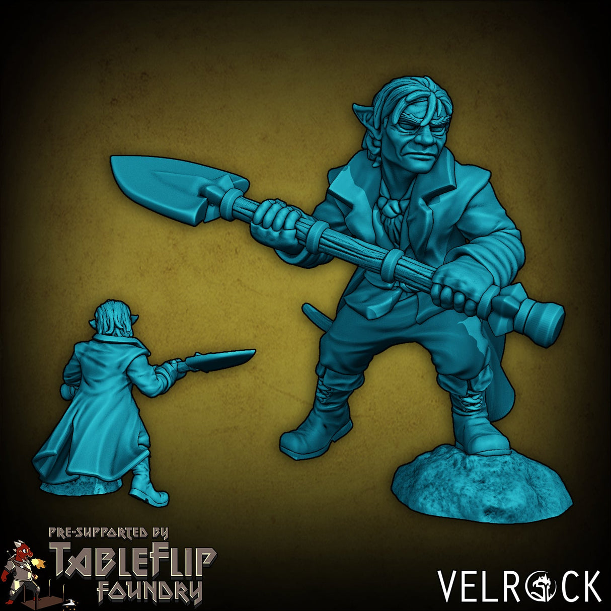 Gothic Heroes Set Miniature | E - Tabletop RPG & D&D miniature. Perfect for wargaming & collectors