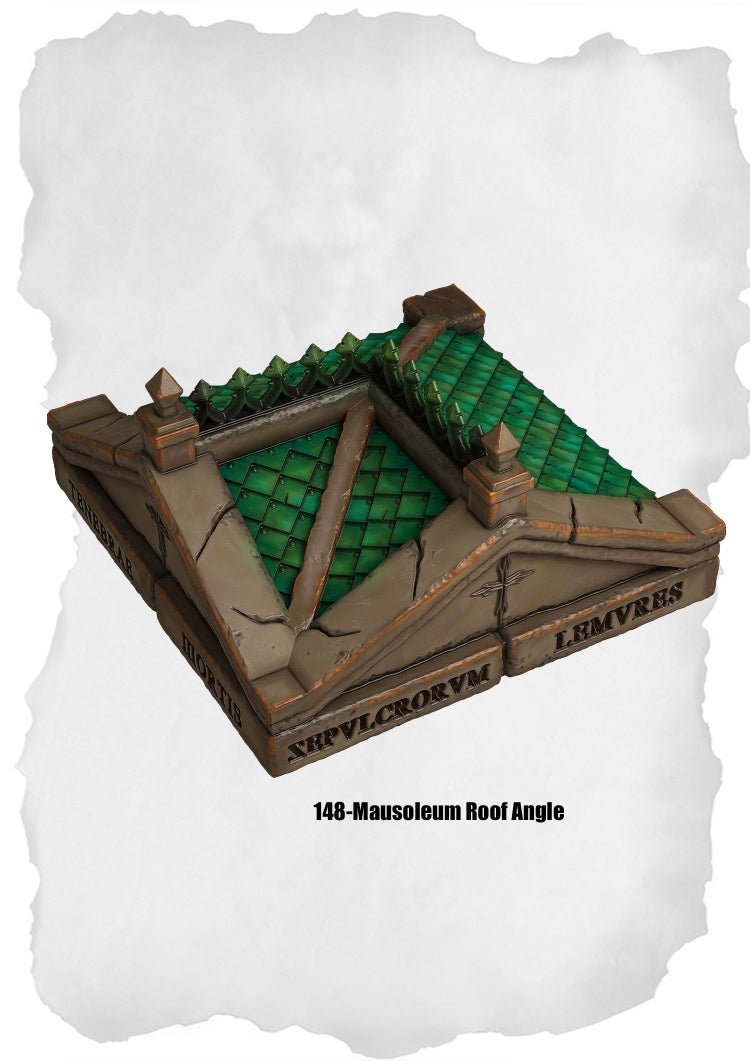 Graveyard Tiles Mausoleum Accessories Pack (HG 148 to HG 149) | Set of 2 - Tabletop RPG & D&D miniature. Perfect for wargaming & collectors