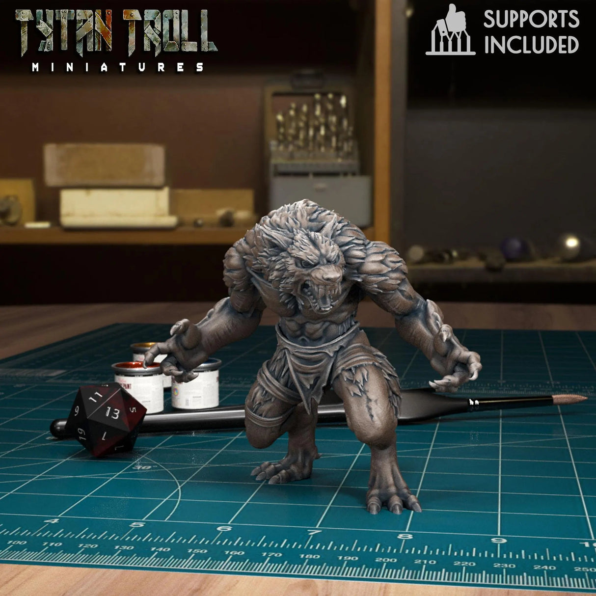 Great Werewolf Pack | F - Tabletop RPG & D&D miniature. Perfect for wargaming & collectors
