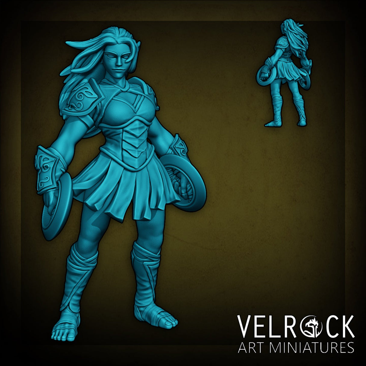 Greek Style Player Miniature | A - Tabletop RPG & D&D miniature. Perfect for wargaming & collectors