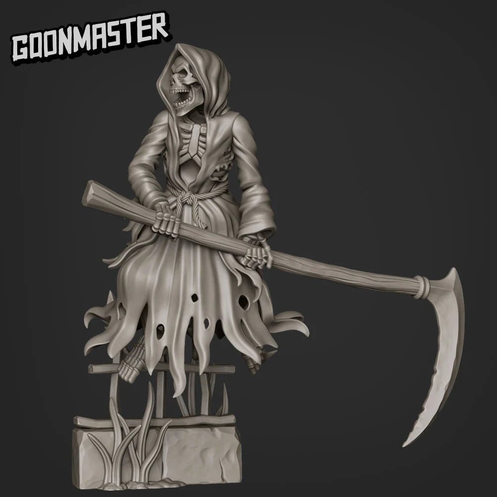 Grim Reaper Miniature | B - Tabletop RPG & D&D miniature. Perfect for wargaming & collectors
