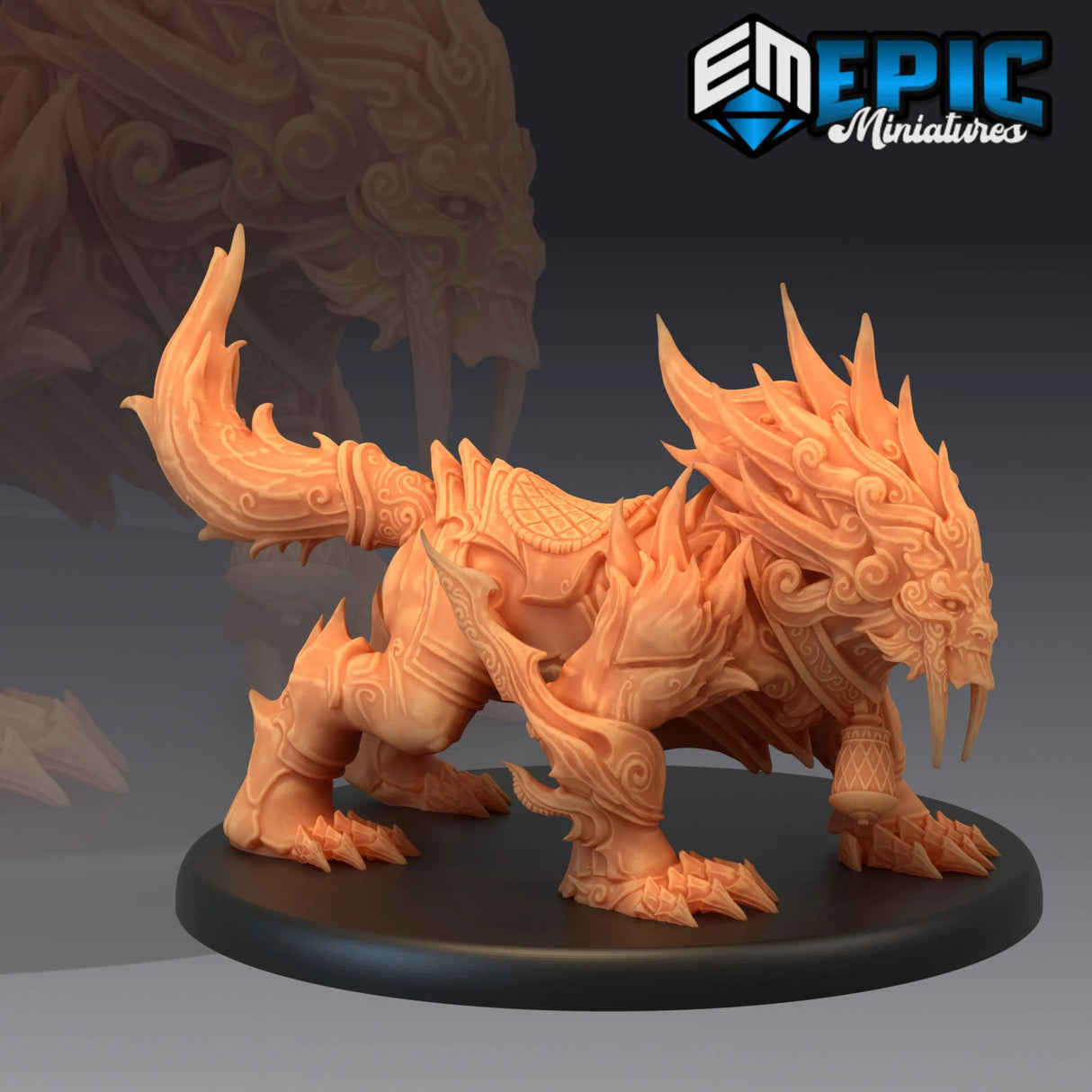Guardian Fuu Miniature | D - Tabletop RPG & D&D miniature. Perfect for wargaming & collectors