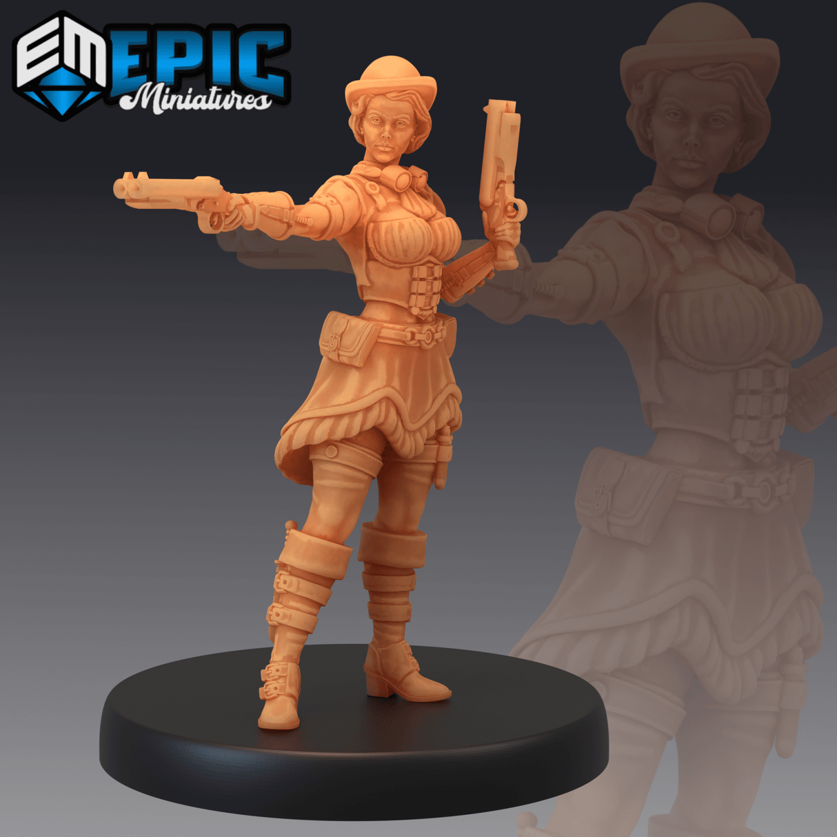 Gunner Dorothy Miniature | C - Tabletop RPG & D&D miniature. Perfect for wargaming & collectors