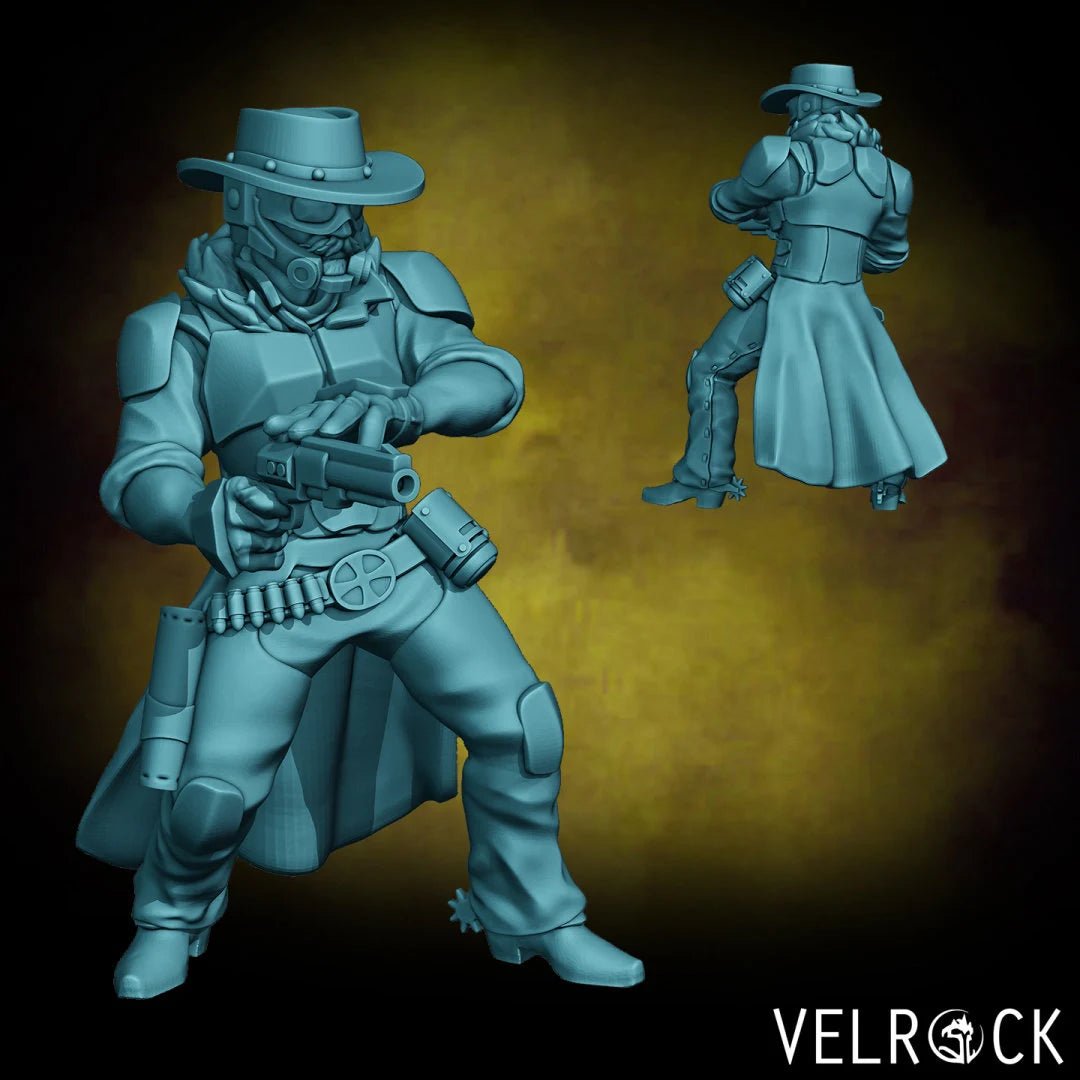 Gunslinger Miniature | B - Tabletop RPG & D&D miniature. Perfect for wargaming & collectors