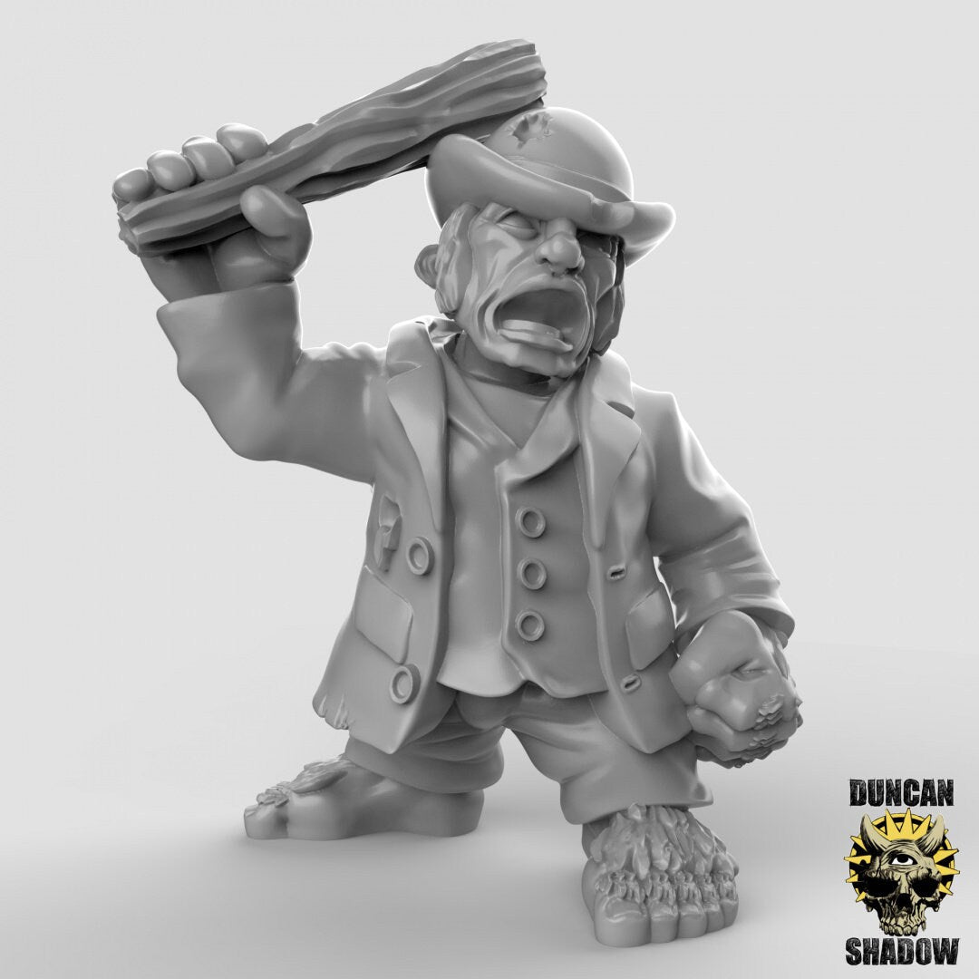 Halfling Gangsters Miniature | C - Tabletop RPG & D&D miniature. Perfect for wargaming & collectors