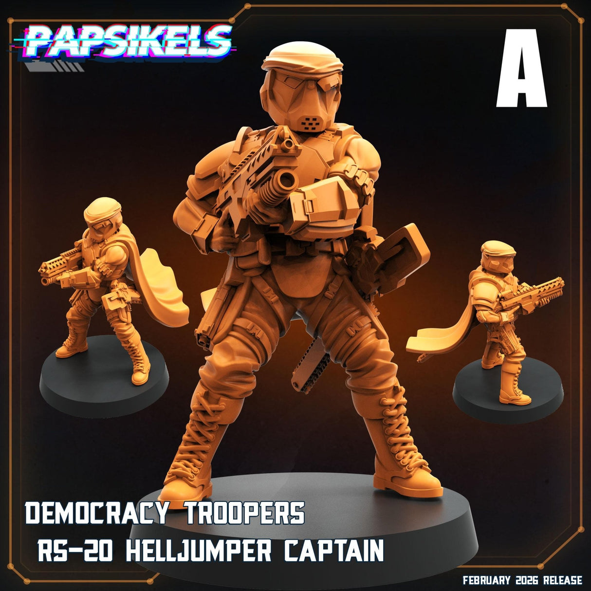 Helljumper Trooper | A - Tabletop RPG & D&D miniature. Perfect for wargaming & collectors
