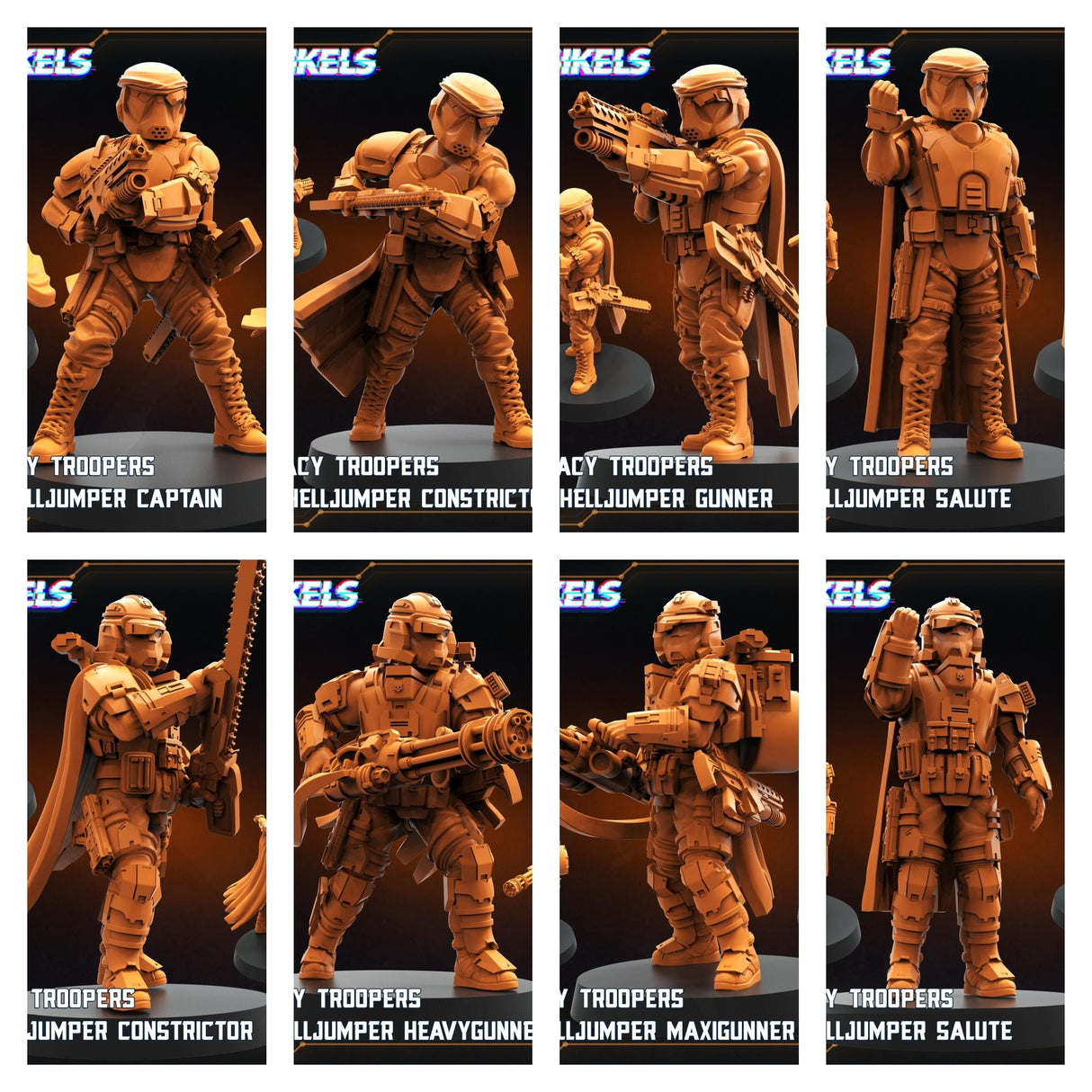 Helljumper Trooper | A - H - Tabletop RPG & D&D miniature. Perfect for wargaming & collectors