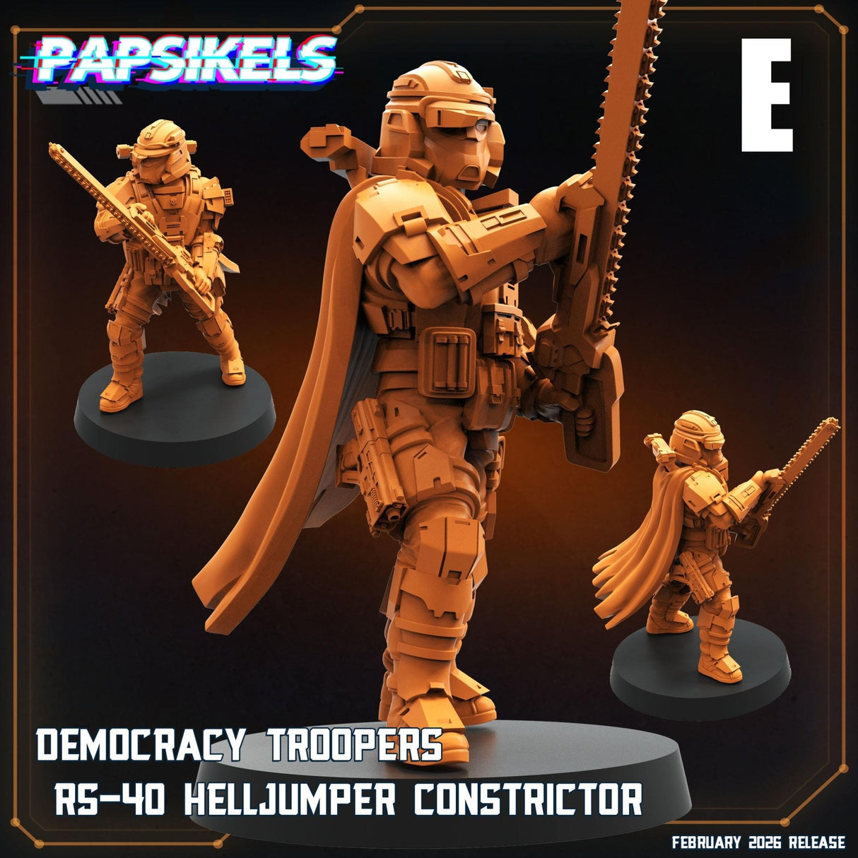 Helljumper Trooper | E - Tabletop RPG & D&D miniature. Perfect for wargaming & collectors