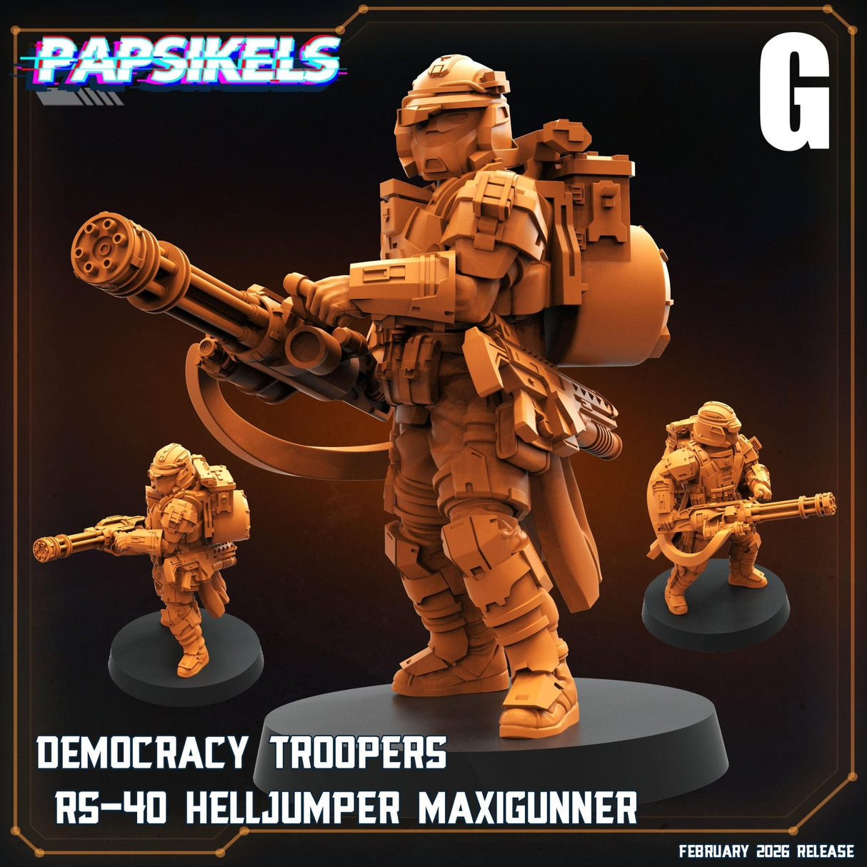 Helljumper Trooper | G - Tabletop RPG & D&D miniature. Perfect for wargaming & collectors