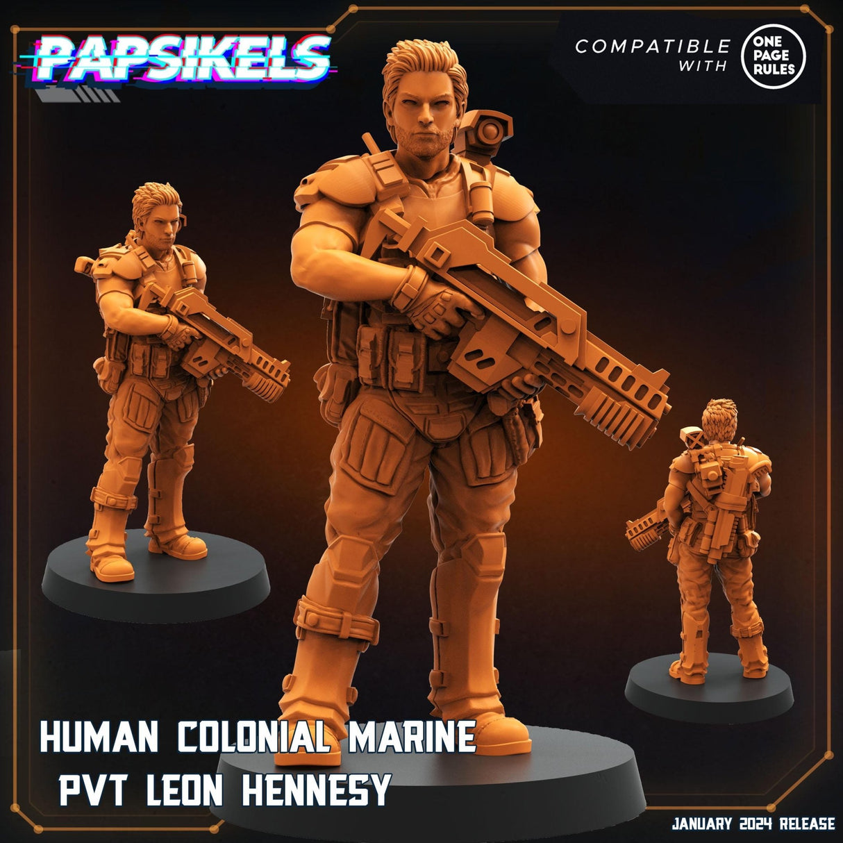 Heroic Colonial Mercs, Miniature | Merc 3 - Tabletop RPG & D&D miniature. Perfect for wargaming & collectors