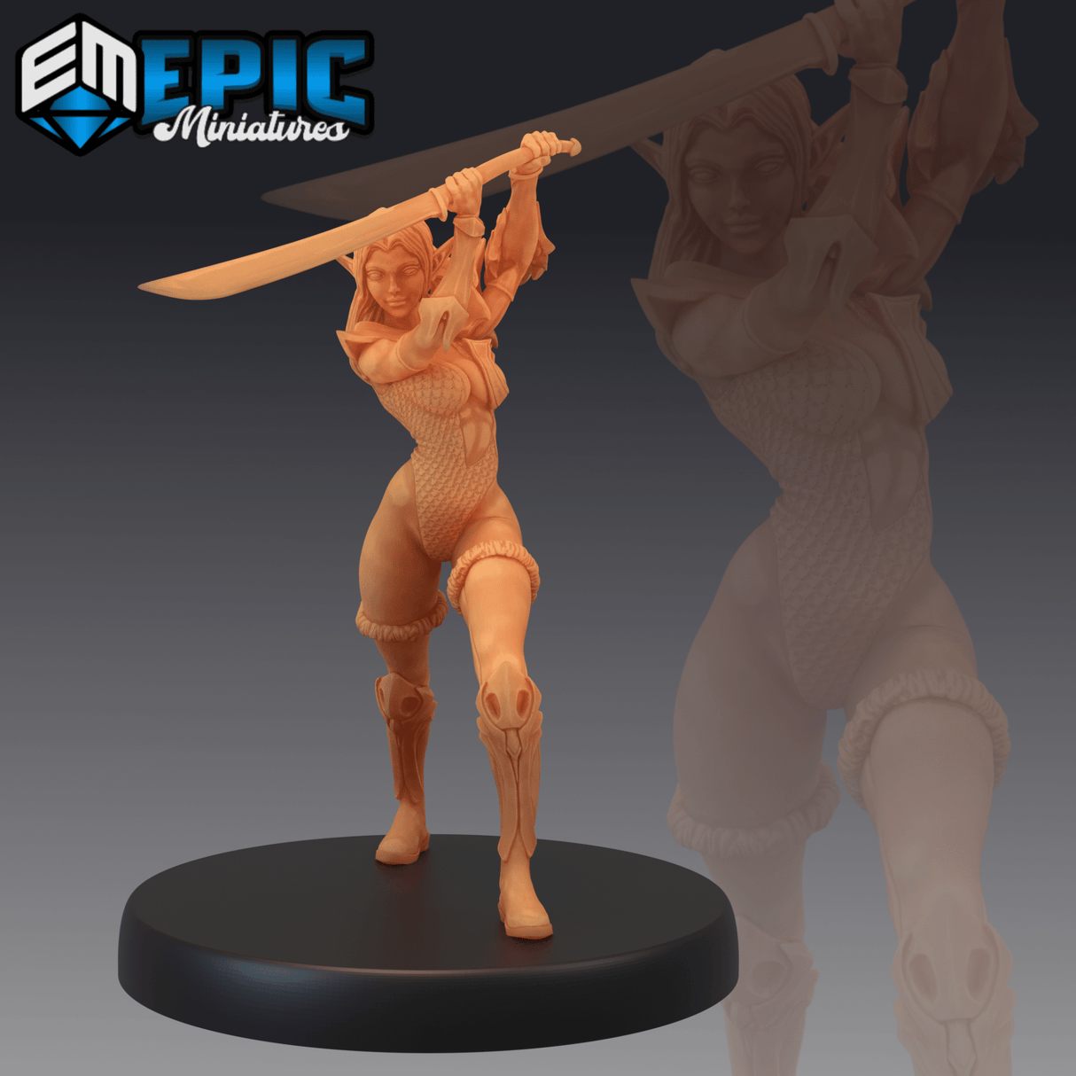 wood elf warlock Set | A - Tabletop RPG & D&D miniature. Perfect for wargaming & collectors