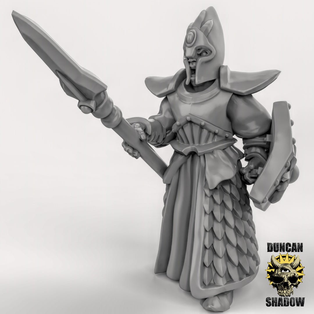 High Elf guards Miniature | C - Tabletop RPG & D&D miniature. Perfect for wargaming & collectors