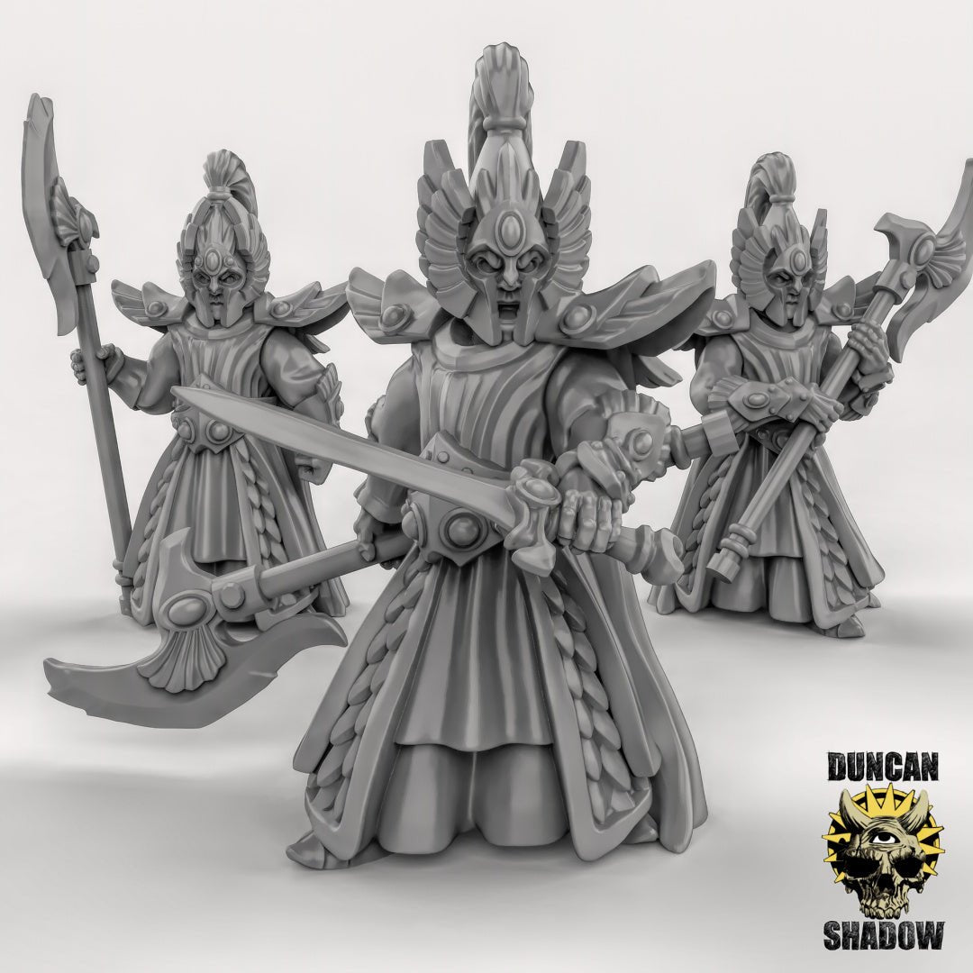 High Elf Miniature | Set of 3 - Tabletop RPG & D&D miniature. Perfect for wargaming & collectors