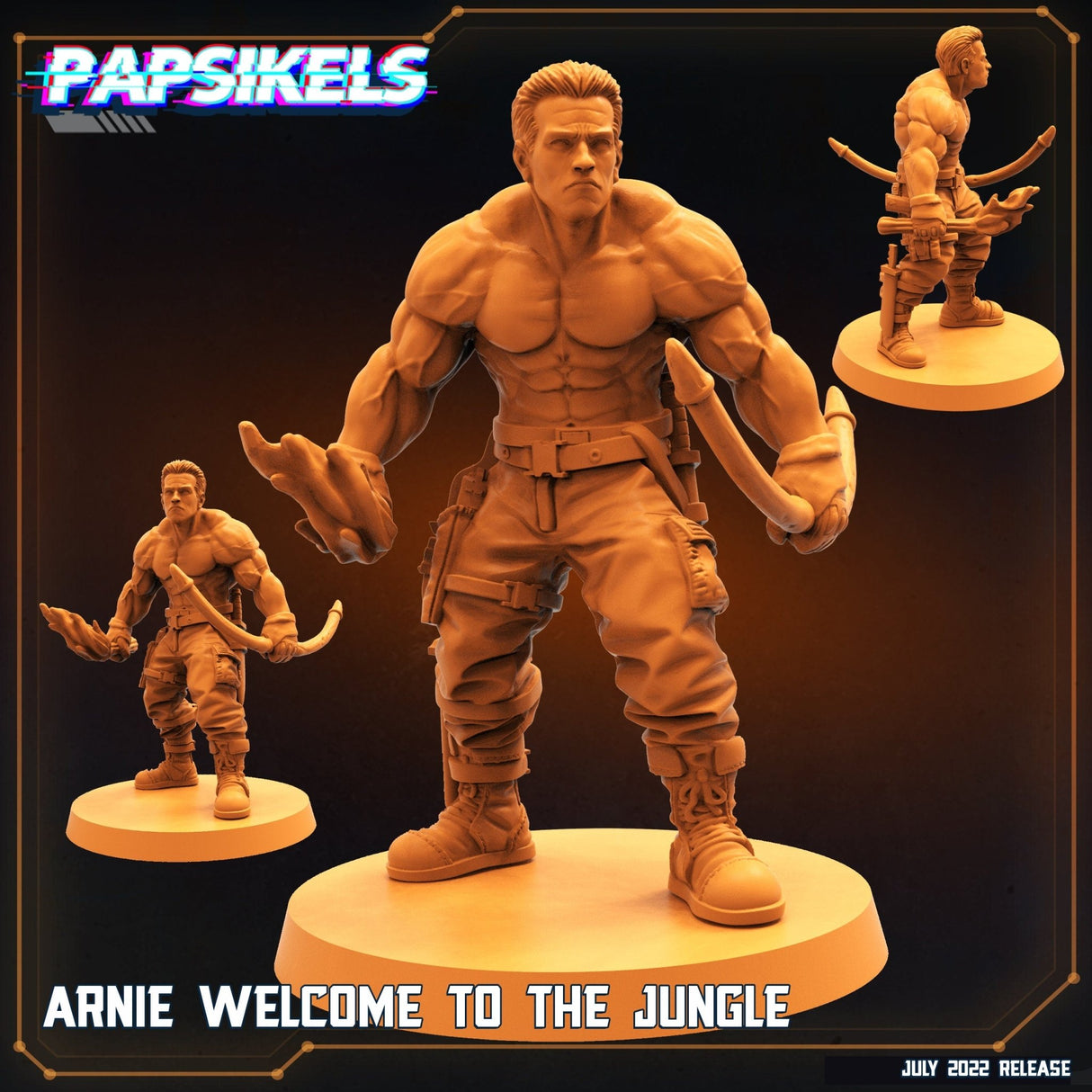 Human Colonial Alien Hunters Miniature | Hunter 1 - Tabletop RPG & D&D miniature. Perfect for wargaming & collectors