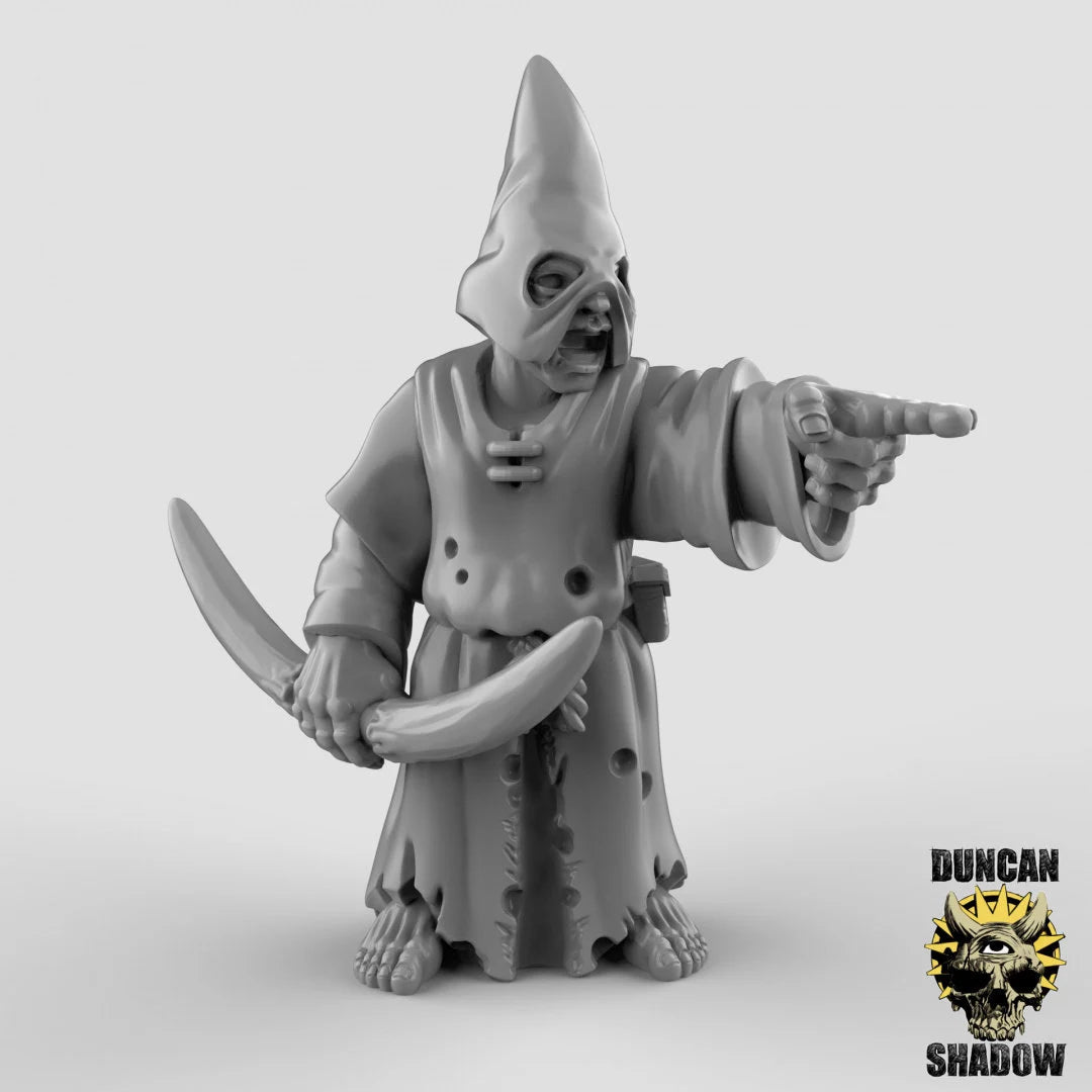 Human Cultist Miniature | B - Tabletop RPG & D&D miniature. Perfect for wargaming & collectors