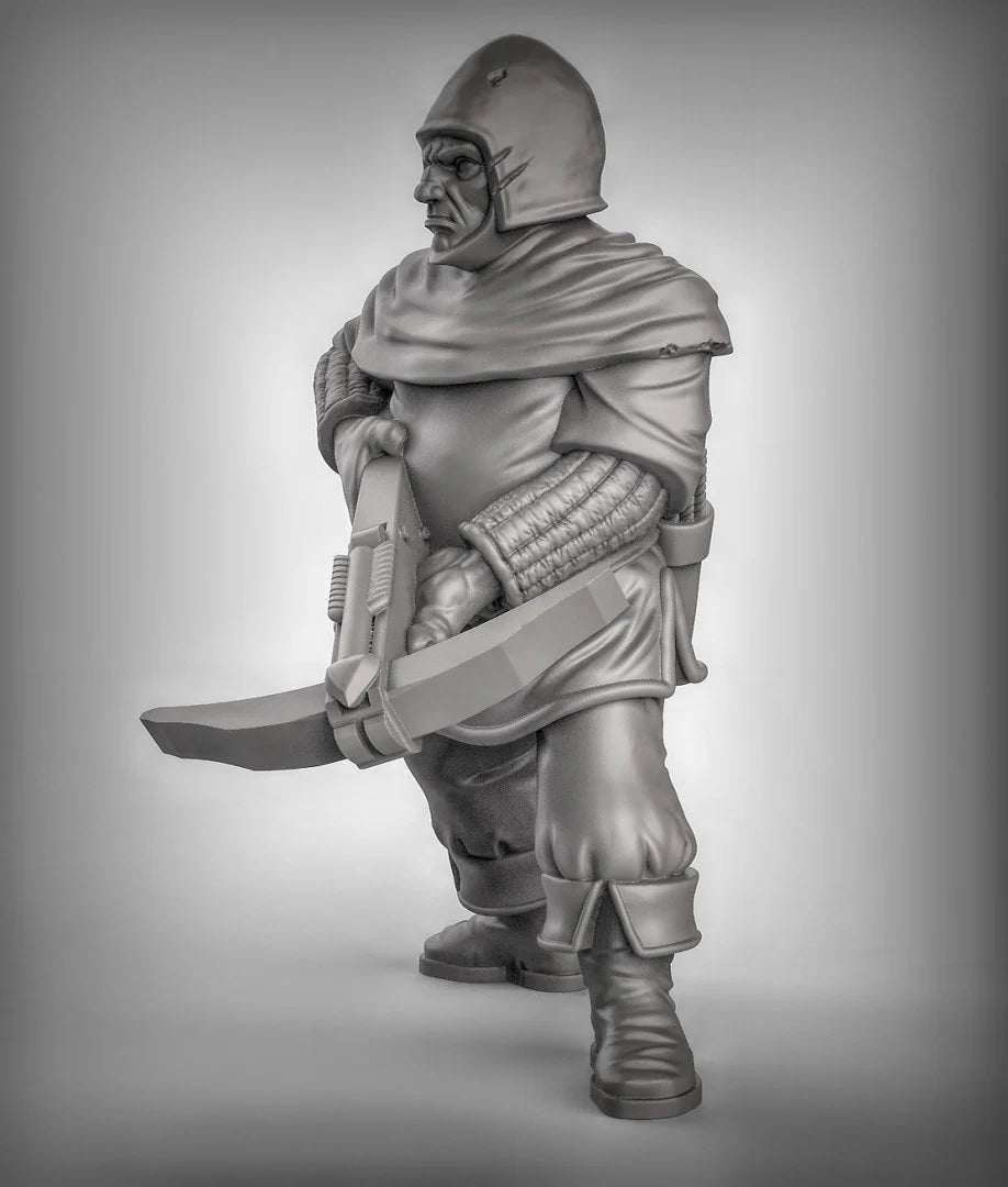 Human Guard crossbowmen set | B - Tabletop RPG & D&D miniature. Perfect for wargaming & collectors
