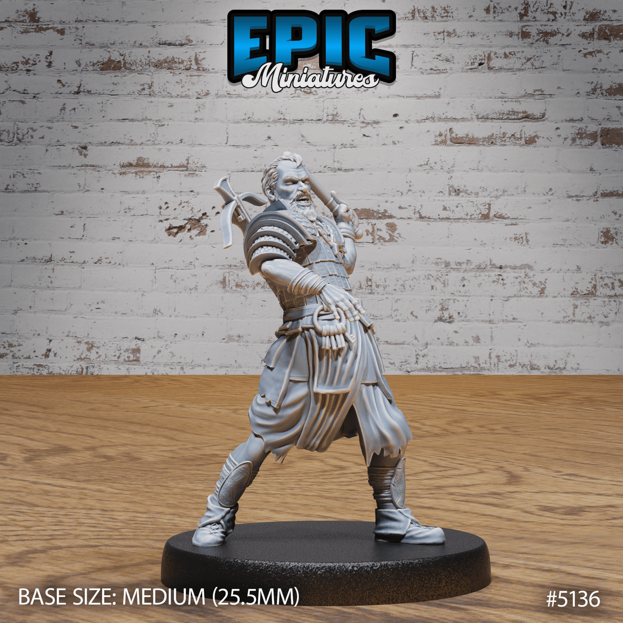 Human Jailer Miniature | B - Tabletop RPG & D&D miniature. Perfect for wargaming & collectors