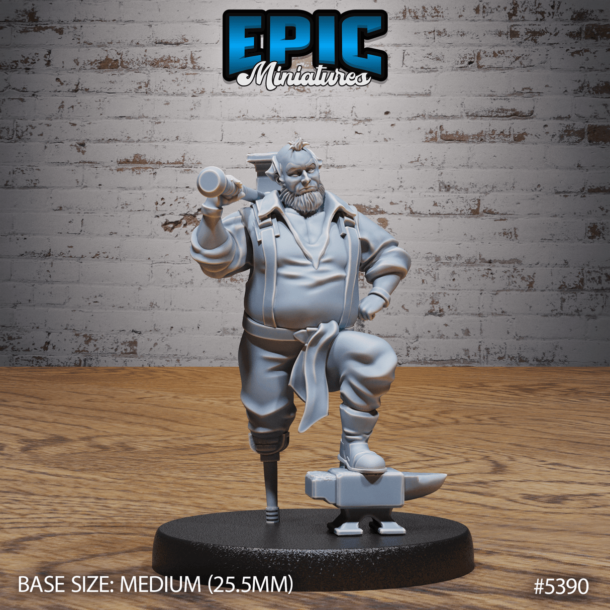 Hut Owner Miniature | A - Tabletop RPG & D&D miniature. Perfect for wargaming & collectors
