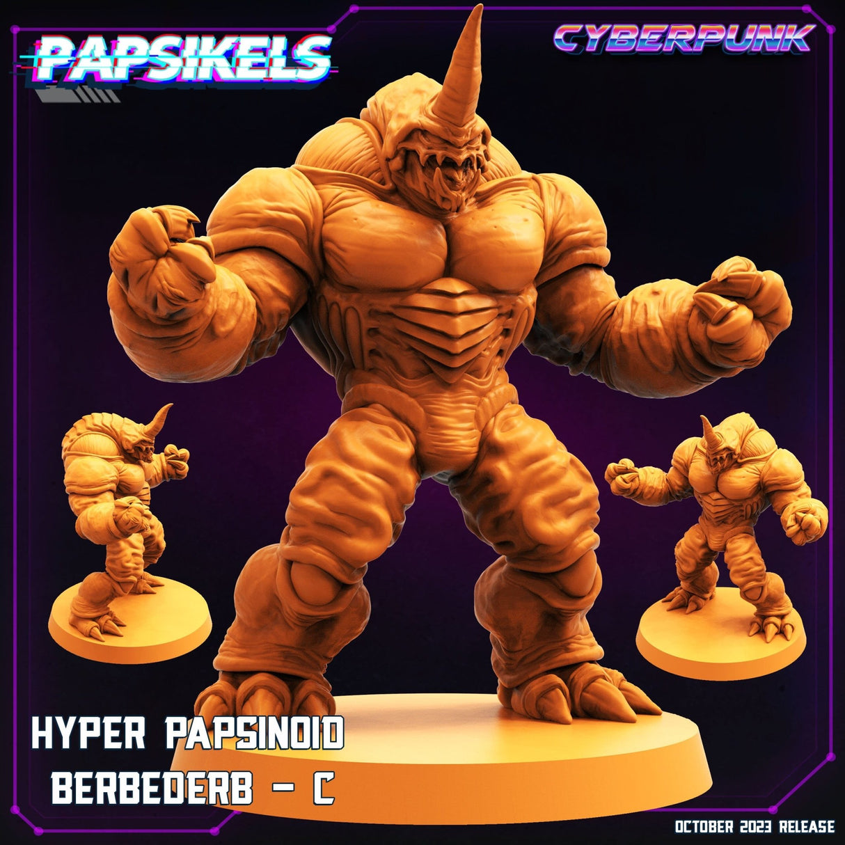 Hyper Papsinoid Berbederb Miniature | Berbederb C - Tabletop RPG & D&D miniature. Perfect for wargaming & collectors