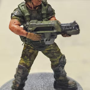 Colonial Marine Fireteam Miniature | Set of 5 - Tabletop RPG & D&D miniature. Perfect for wargaming & collectors