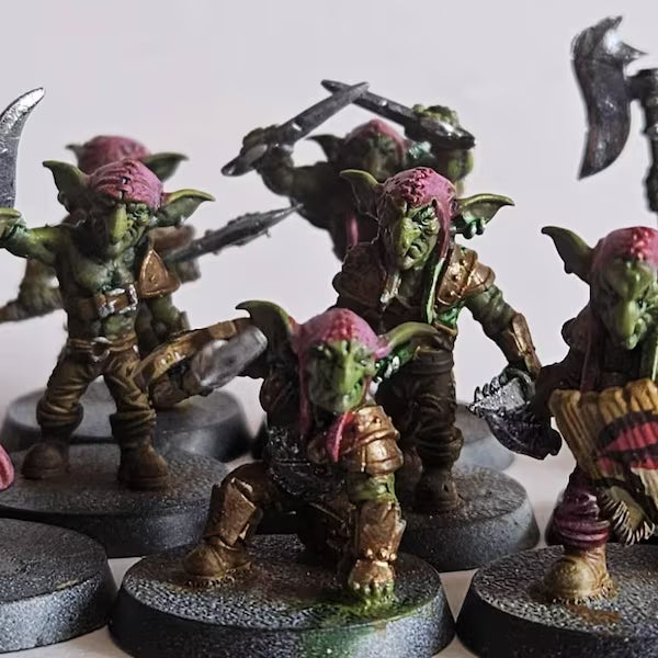 Goblin Horde Miniature | Full Set All Models - Tabletop RPG & D&D miniature. Perfect for wargaming & collectors