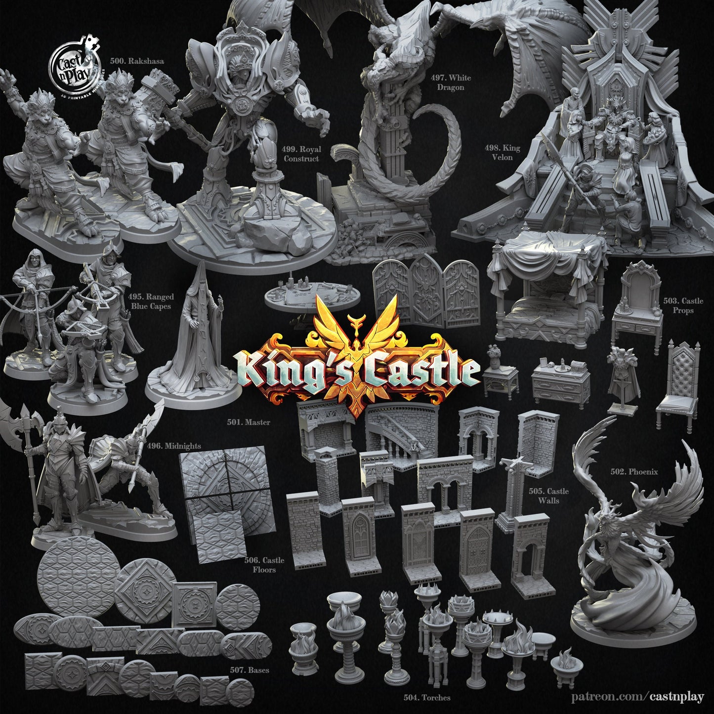 The Master, Kings Castle, Cast n Play, CNP 501 , Medium Miniature, , Dungeon and Dragons, RPG, Dnd, Pathfinder, monsters,