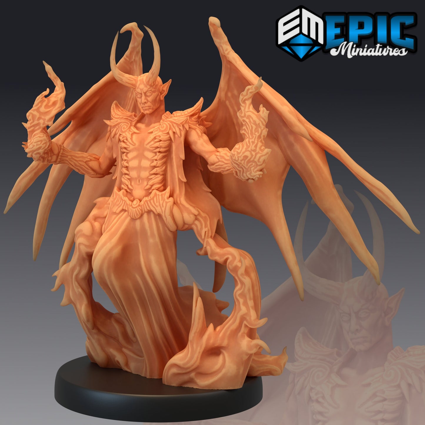 Devil Duke 1 Miniature | Designed For Roleplaying Games - Tabletop RPG & D&D miniature. Perfect for wargaming & collectors.