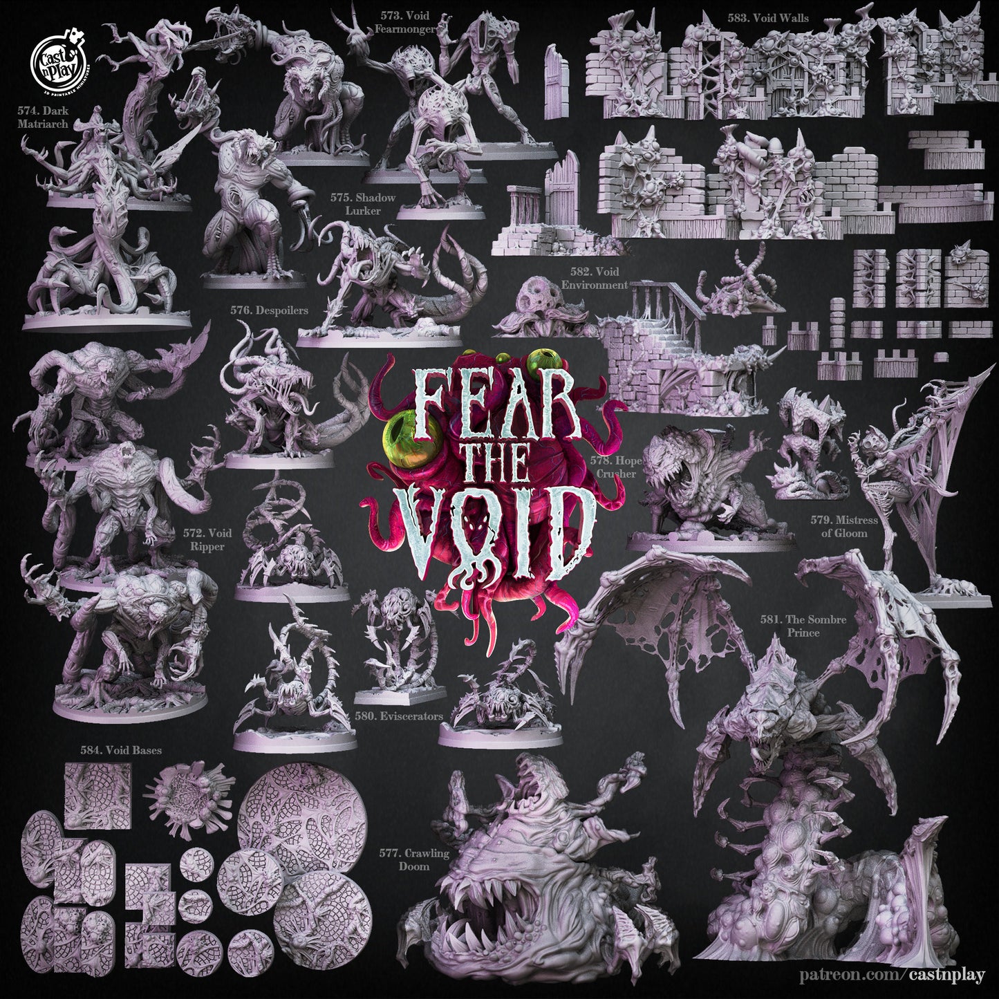 Despoilers, CP9.576A/B, Fear the Void, CastnPlay miniatures , Role Playing Games Miniature, WoW, Dungeon and Dragons, RPG, DnD,