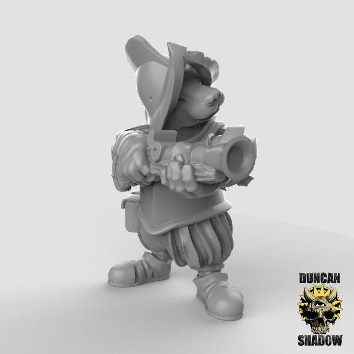 Badger Group Miniature | Great For Fantasy Rpgs - Tabletop RPG & D&D miniature. Perfect for wargaming & collectors.