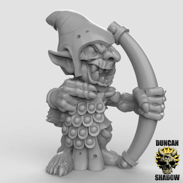 Goblin Archer Miniature | For D&D, Pathfinder & More - Tabletop RPG & D&D miniature. Perfect for wargaming & collectors.