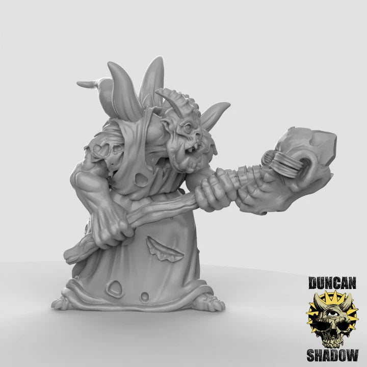 Orc Warlock Miniature | Premium Quality 3D Printed - Tabletop RPG & D&D miniature. Perfect for wargaming & collectors.