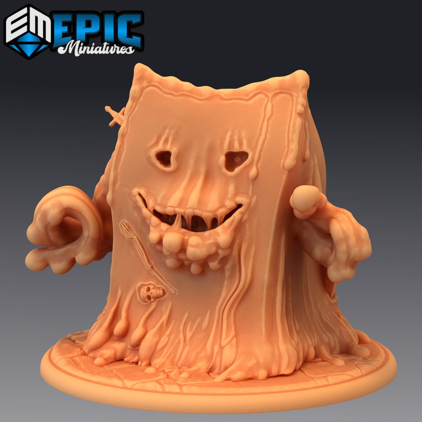 Cube Slime 1 Miniature | Ideal For Wargaming & Rpgs - Tabletop RPG & D&D miniature. Perfect for wargaming & collectors.