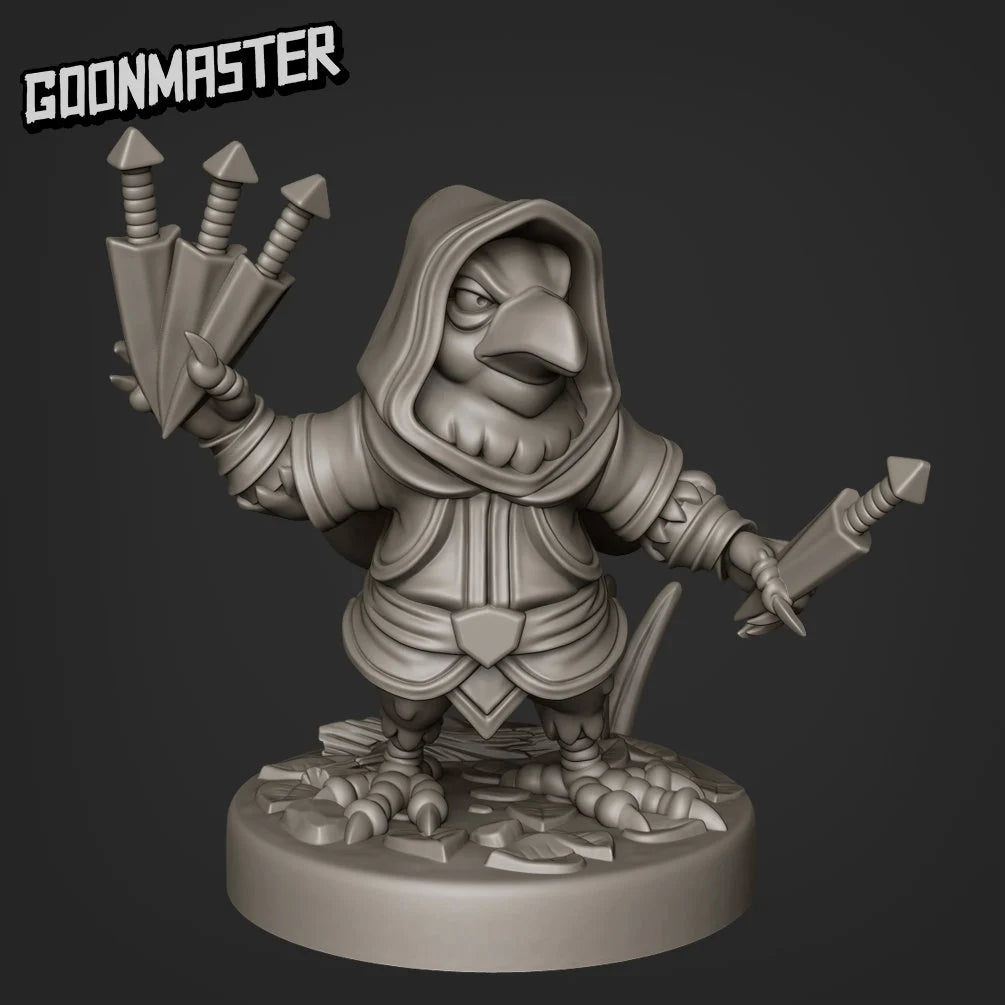 Kenku Ranger Or Ninja Assasin Miniature | Bring Your Adventures To - Tabletop RPG & D&D miniature. Perfect for wargaming & co