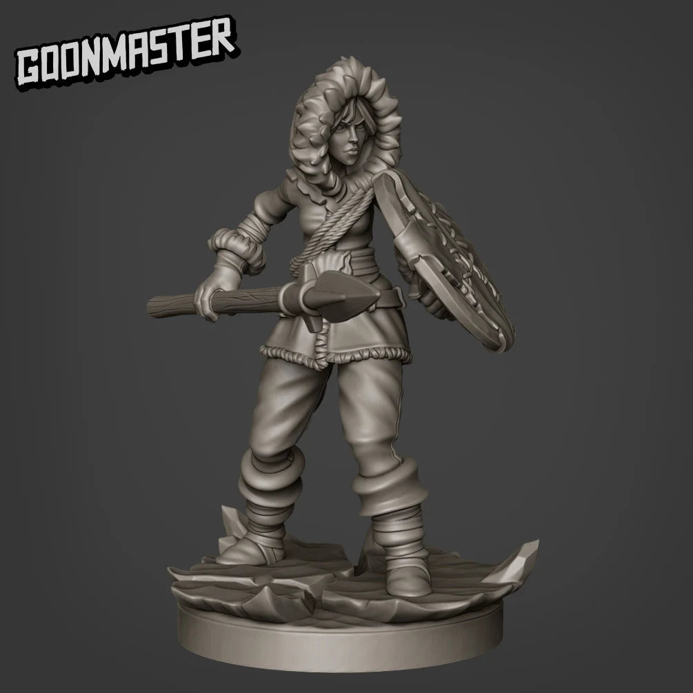 Frozen Tribe Miniature | Perfect For Tabletop Gaming - Tabletop RPG & D&D miniature. Perfect for wargaming & collectors.