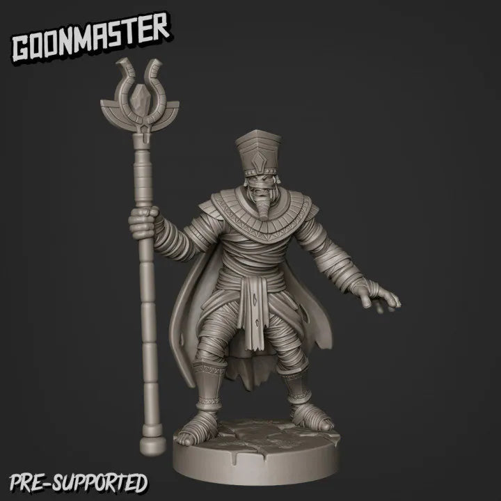 Mummy Lord Miniature | Enhance Your Tabletop Battles - Tabletop RPG & D&D miniature. Perfect for wargaming & collectors.