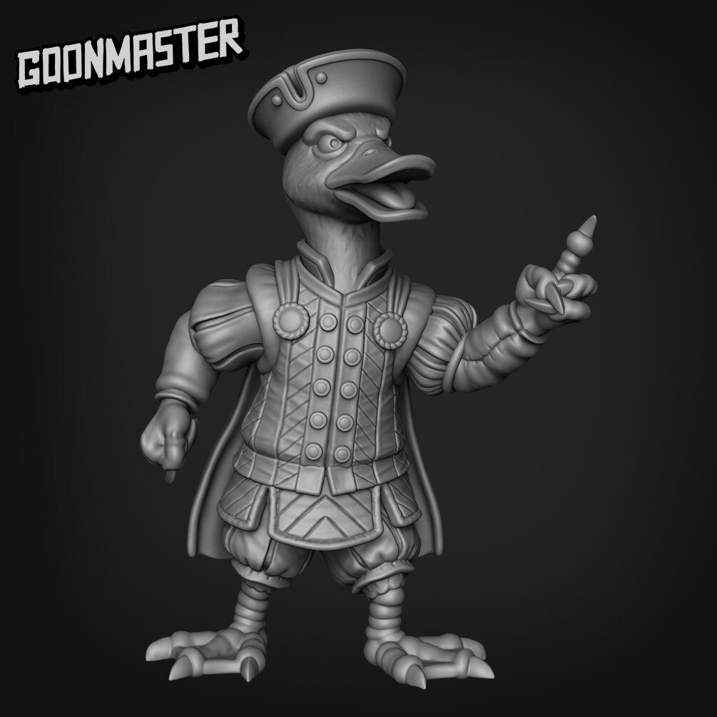 Noble Duck-Folk Miniature | Bring Your Adventures To Life - Tabletop RPG & D&D miniature. Perfect for wargaming & collectors.