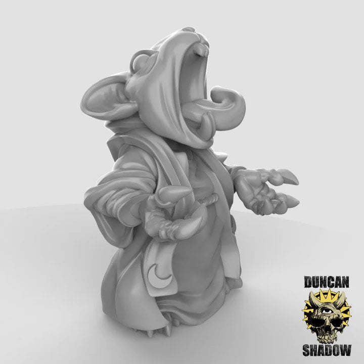 Mouse Feral Mutant Miniature | Designed For Roleplaying Games - Tabletop RPG & D&D miniature. Perfect for wargaming & collect