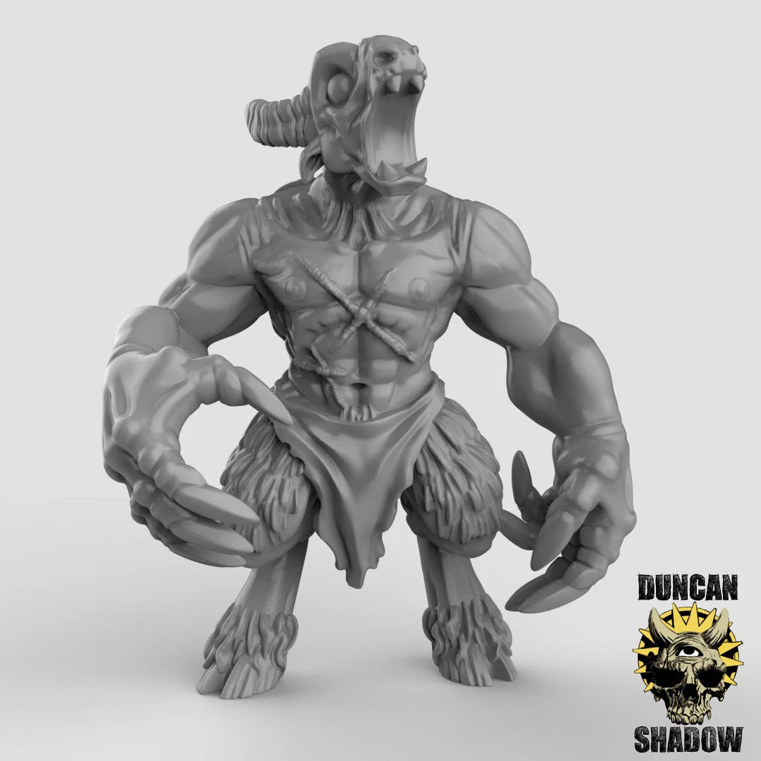 Beastmen Miniature | For D&D, Pathfinder & More - Tabletop RPG & D&D miniature. Perfect for wargaming & collectors.
