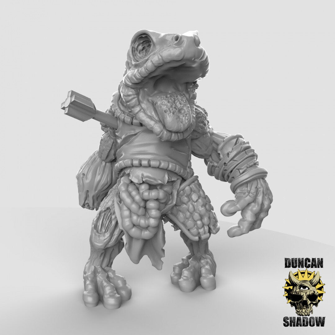 Frog Zombies Miniature | Enhance Your Tabletop Battles - Tabletop RPG & D&D miniature. Perfect for wargaming & collectors.