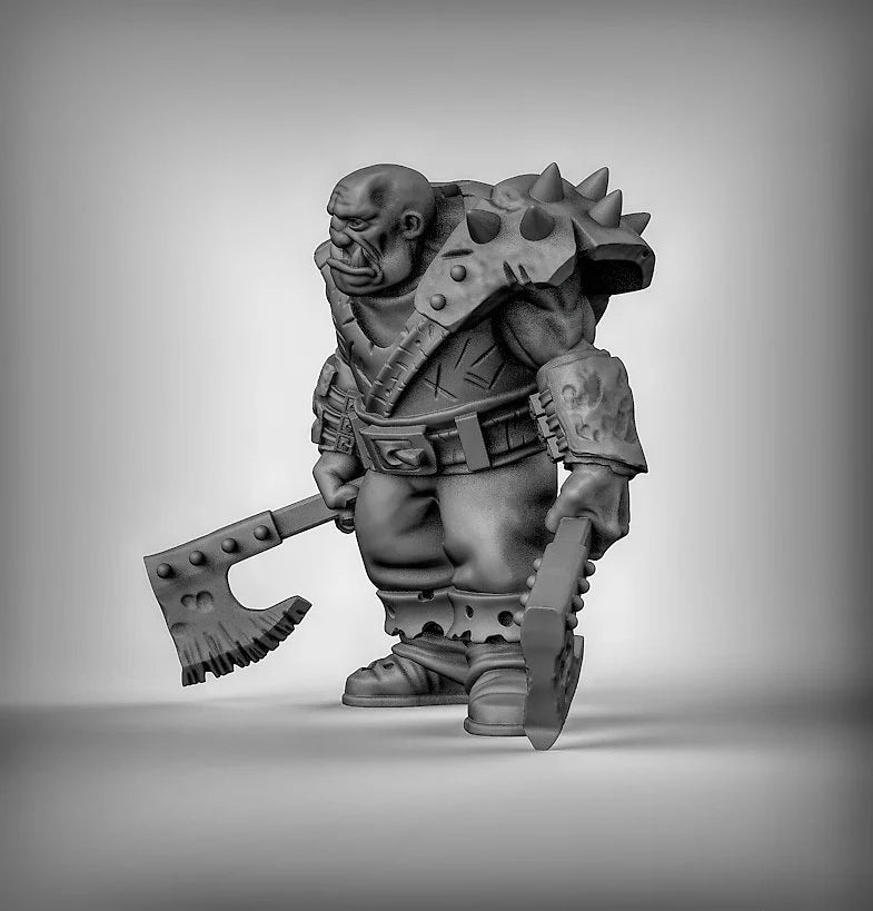 Orgres Fighter Miniature | Perfect For Tabletop Gaming - Tabletop RPG & D&D miniature. Perfect for wargaming & collectors.