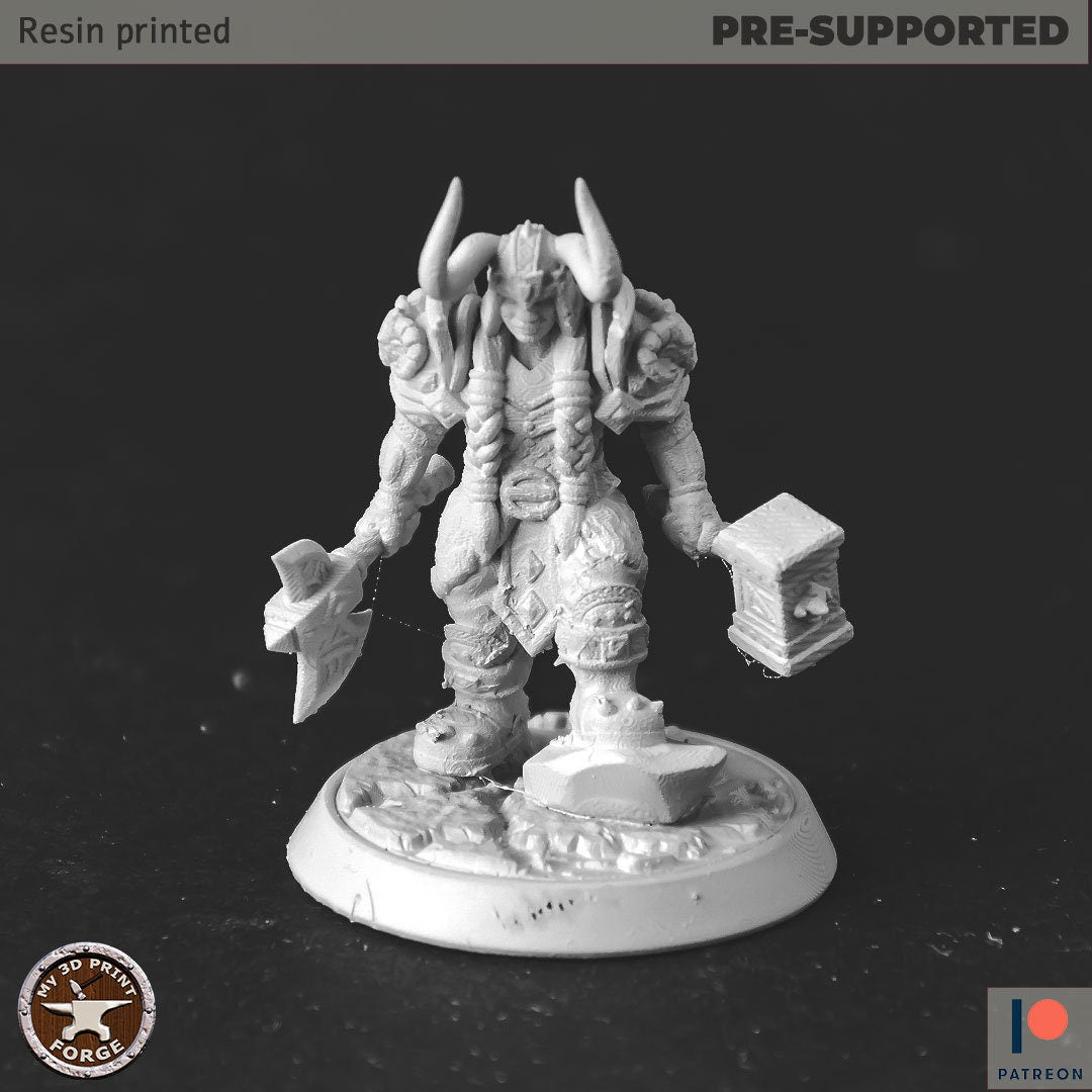 Dwarf Bundle by My3dPrintForge Dnd, Dungeon and Dragon, Fantasy Miniatures, Dwarf Miniature,