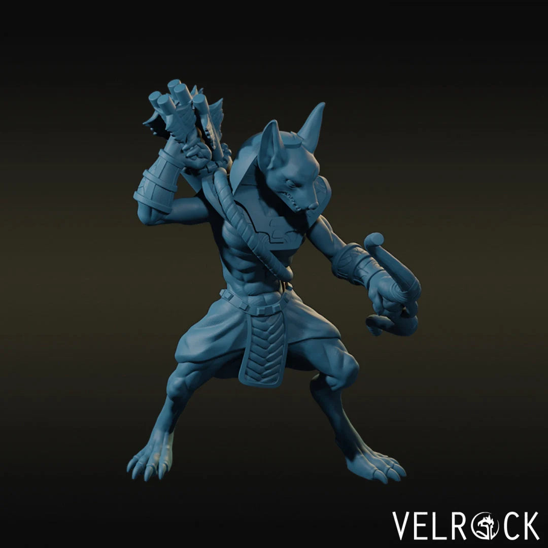 Full Anubis Set Miniature | Premium Quality 3D Printed - Tabletop RPG & D&D miniature. Perfect for wargaming & collectors.