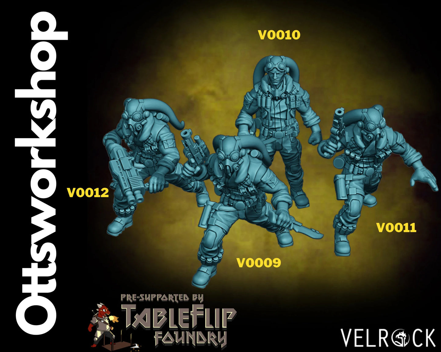 Alien Smuggler Team Miniature | Premium Quality 3D Printed - Tabletop RPG & D&D miniature. Perfect for wargaming & collectors