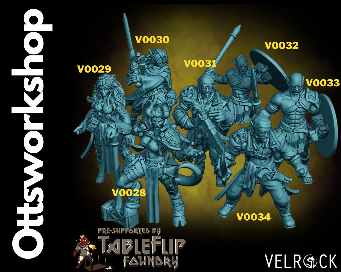 Adventure Party 3 Miniature | Bring Your Adventures To Life - Tabletop RPG & D&D miniature. Perfect for wargaming & collector